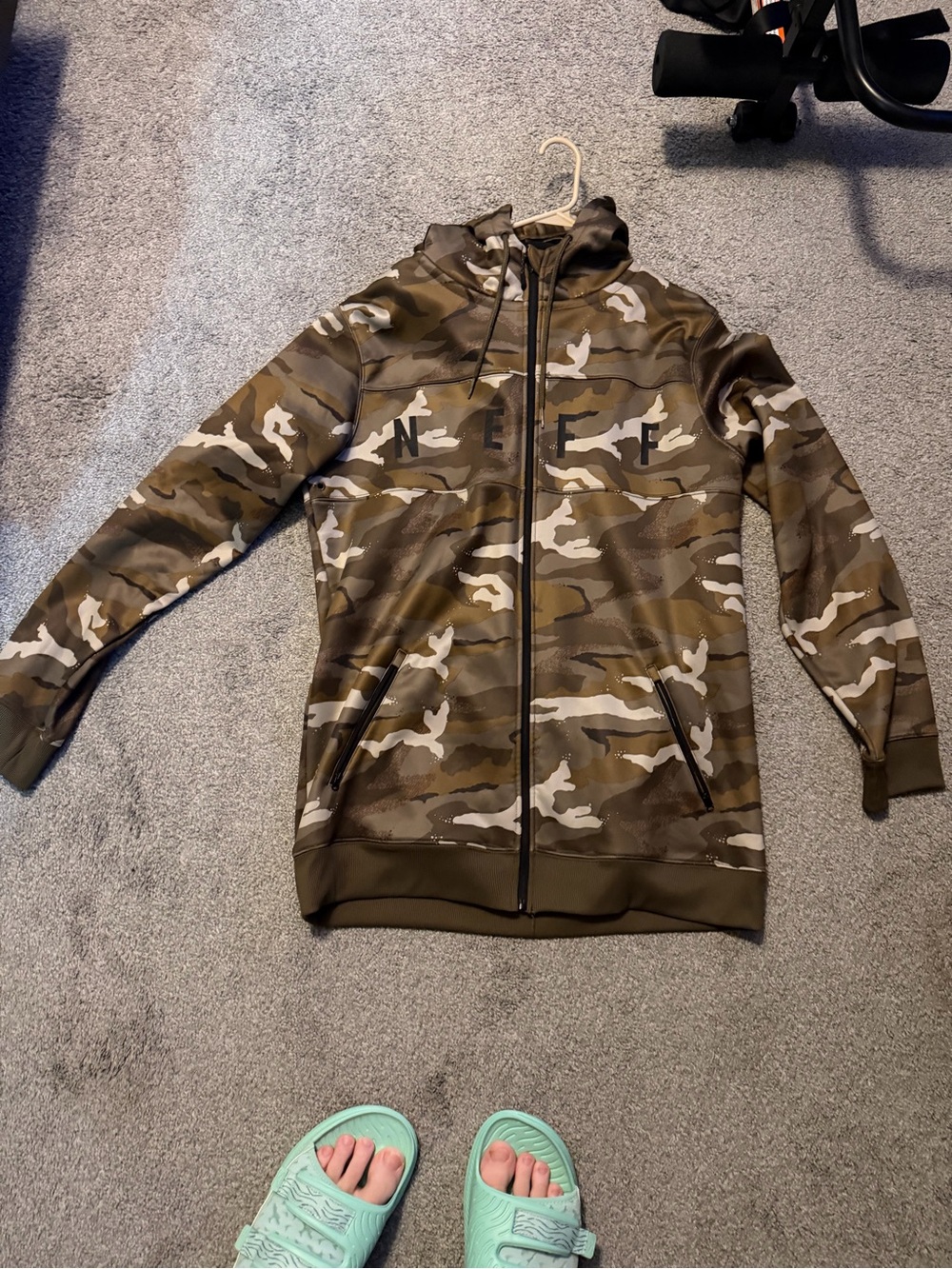 Neff softshell snowboard Camouflag Zip-Up HoodieJacket